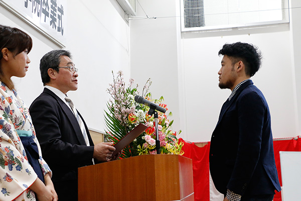 日本語学科 卒業証書授与式