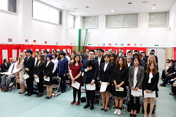 2018年度 日本語学科入学式